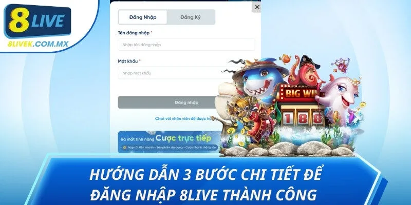 đăng nhập 8live