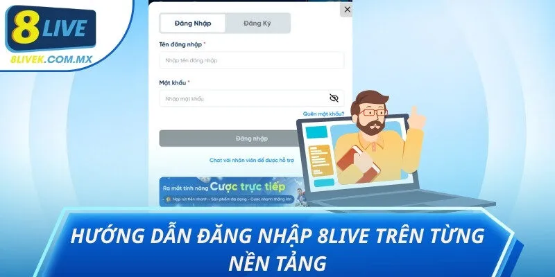 đăng nhập 8live