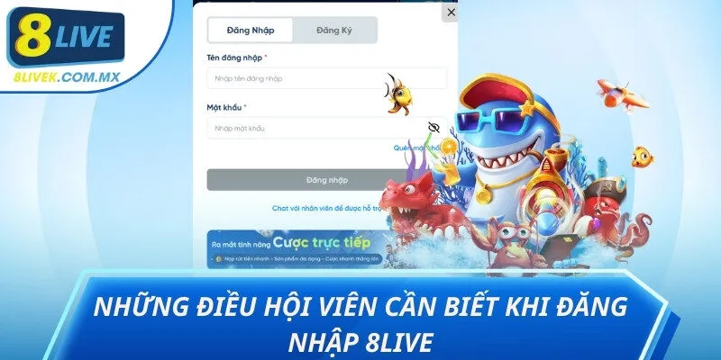 đăng nhập 8live